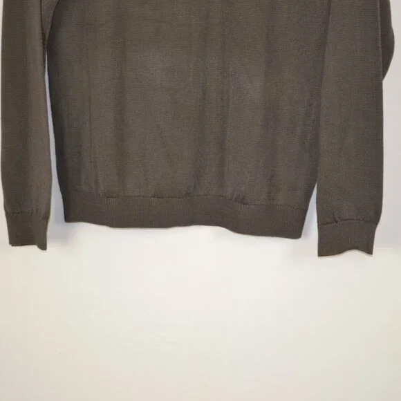 Barcelino Mens S Jacquard Long Sleeve Pullover Fancy Textured Stretch Sweater